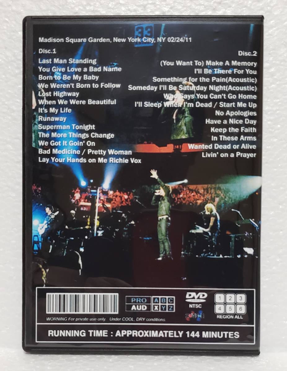 BON JOVI M.S.G NY 2.24.2011 Tour the first day bon jovi 2DVD