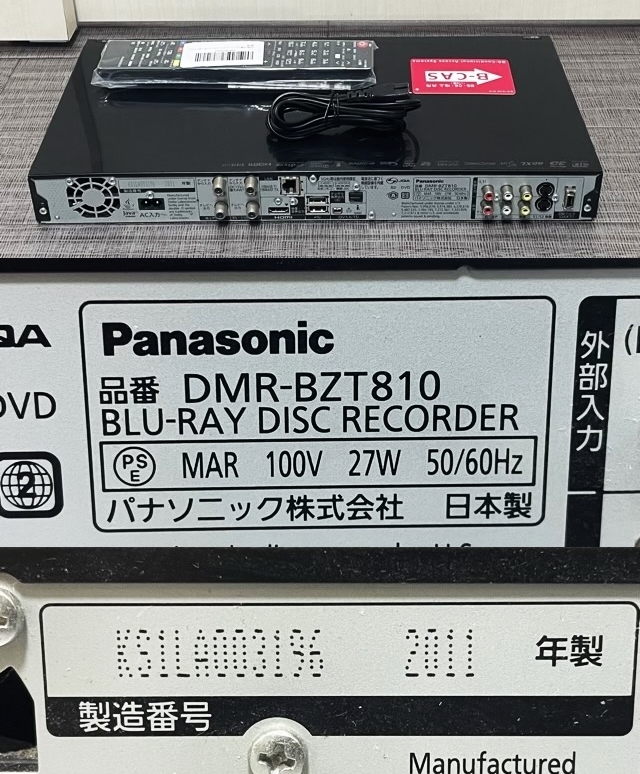 1TB → 6TB HDD ＜新品同様 使用時間 2時間＞ 換装 Panasonic DIGA DMR-BZT810 動作確認済 新品代替リモコン付_画像3
