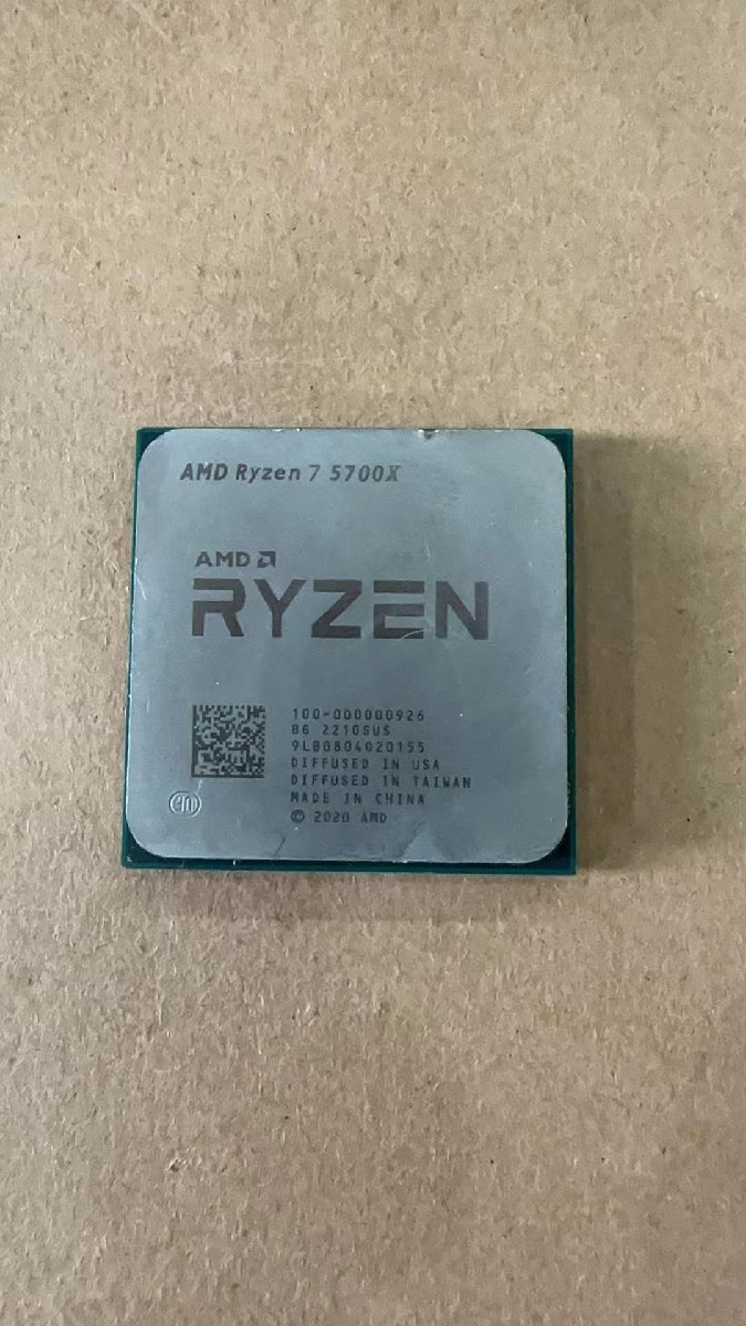 CPU AMD Ryzen 7 5700X プロセッサー 中古 動作未確認 ジャンク品 