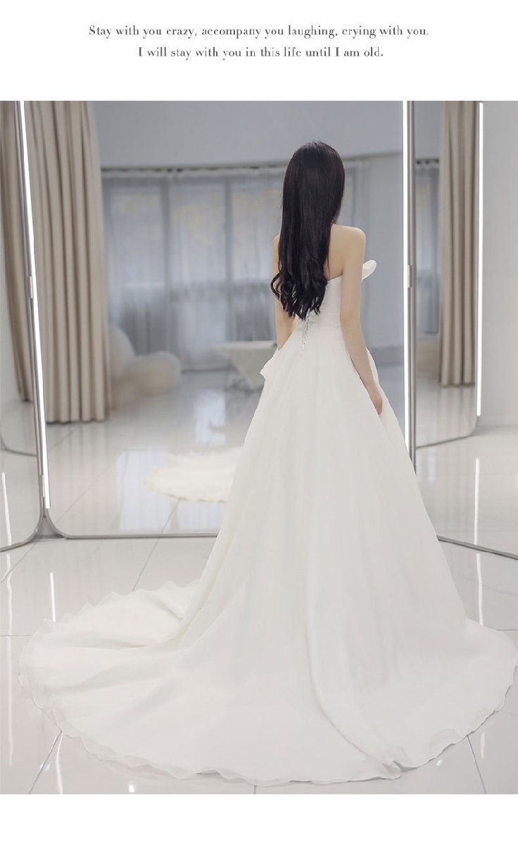 ウェディングドレス　結婚式 花嫁　二次会　ドレス　ブライダル　S_画像5