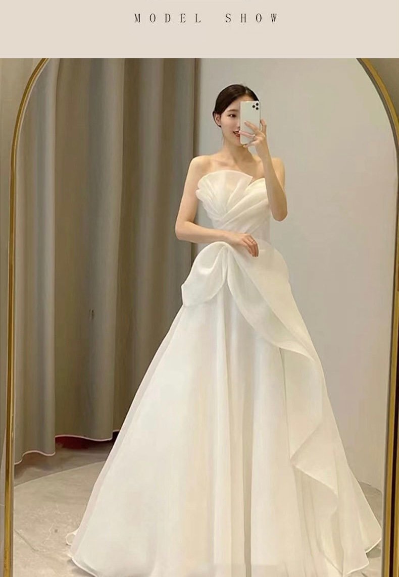 ウェディングドレス　結婚式 花嫁　二次会　ドレス　ブライダル　S_画像2