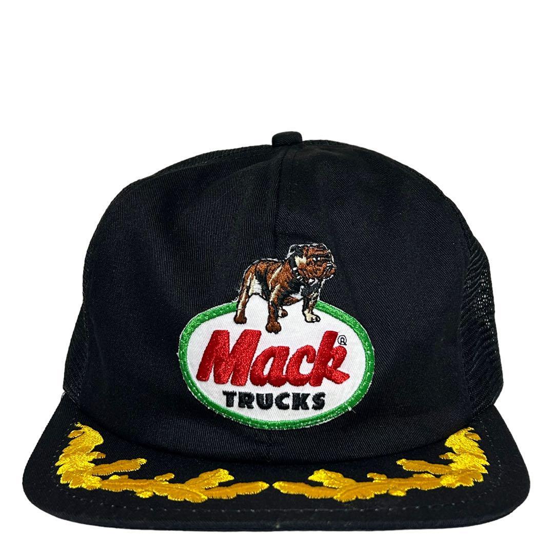 【80s】 米国製 Mack TRUCKS 　月桂樹　トラッカーキャップ　マックトラック