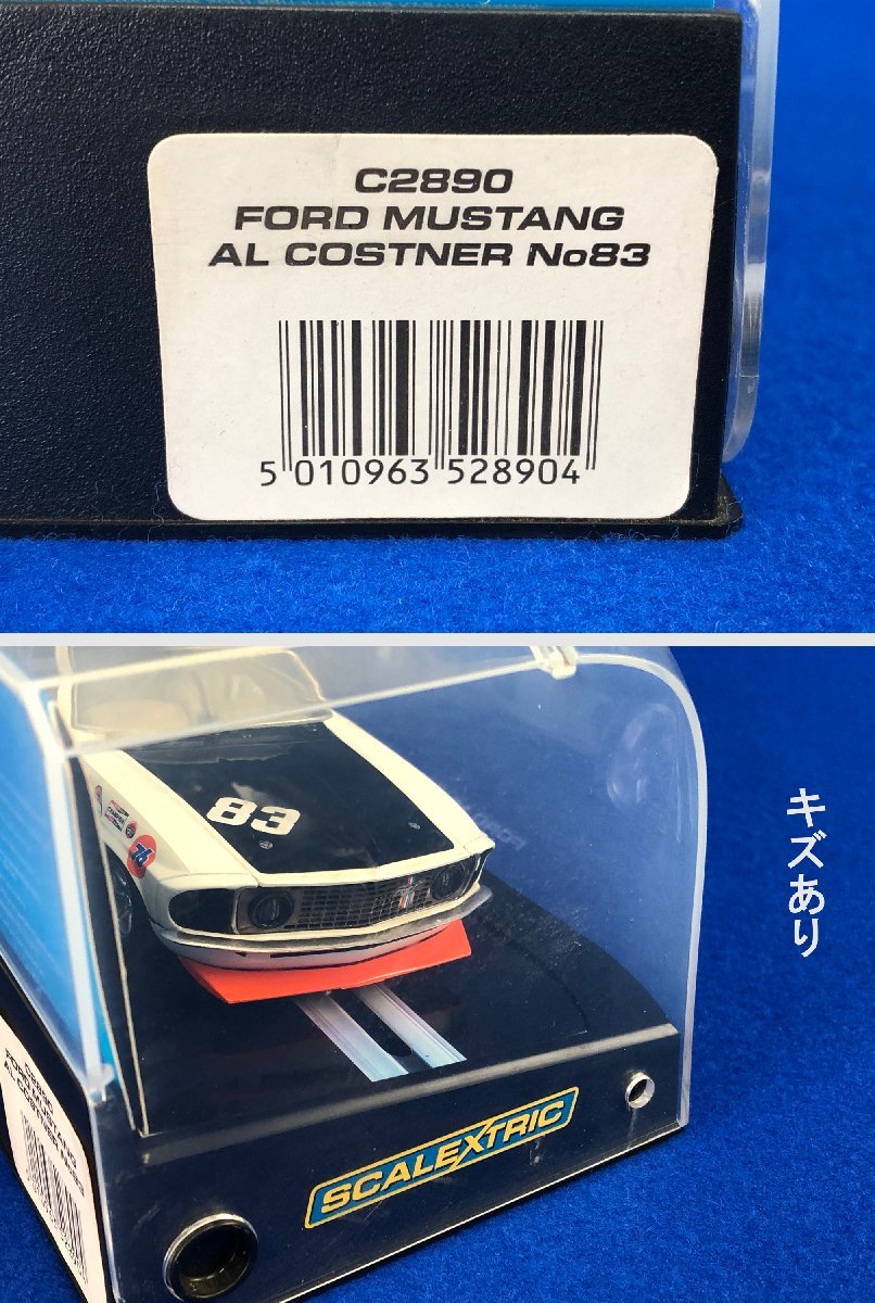 ★中古品★スロットカー C2890 フォード マスタング AL COSTNER No83 SCALEXTRIC スケーレックストリック_画像9