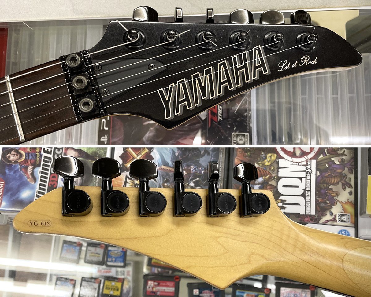 90's YAMAHA YGシリーズ Let it Rock YG-612 BP RM-PROII搭載 ディンキーシェイプ SSH エレキギター ヤマハ ブラックパールの画像6