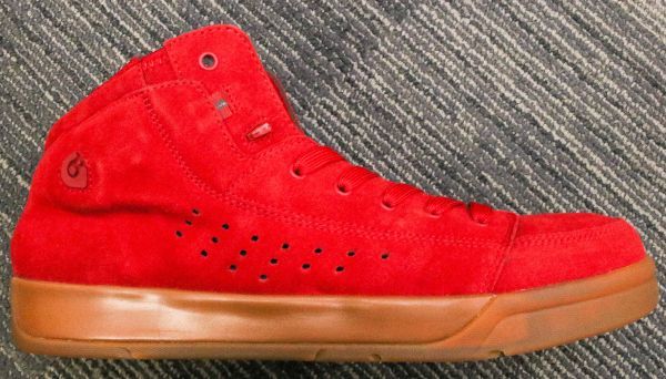 未使用品 グラビス TARMAC スエード スニーカー 28cm レッド 580941-0002 RED/GUM_画像5