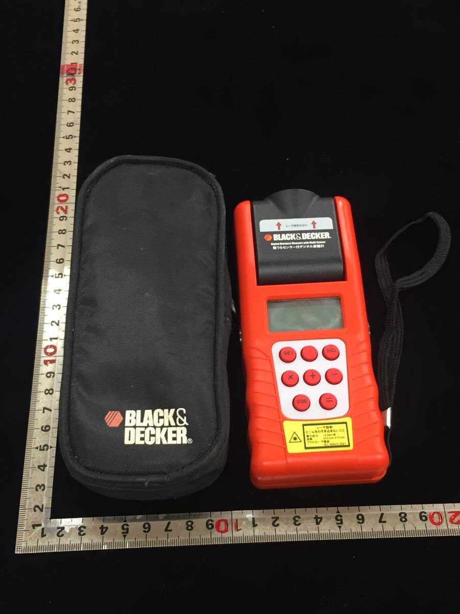 【中古品】BLACK&DECKER 壁うらセンサー付デジタル距離計 BDSM400 /ITUHSKCWZEKI_画像1