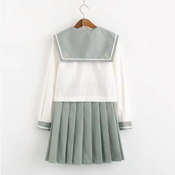  мини-юбка юбка-трапеция форма юбка 2 позиций комплект матроска школьная форма юбка в складку JK женщина высота сырой длинный рукав 2xl
