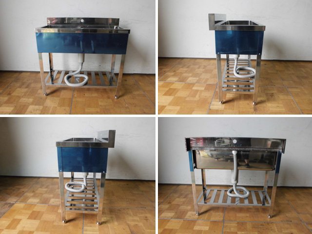 中古厨房 アドバンスキッチン 業務用 一槽シンク W900×D450×H795 中古厨房 アドバンスキッチン 業務用 一槽シンク W900×D450×H795
