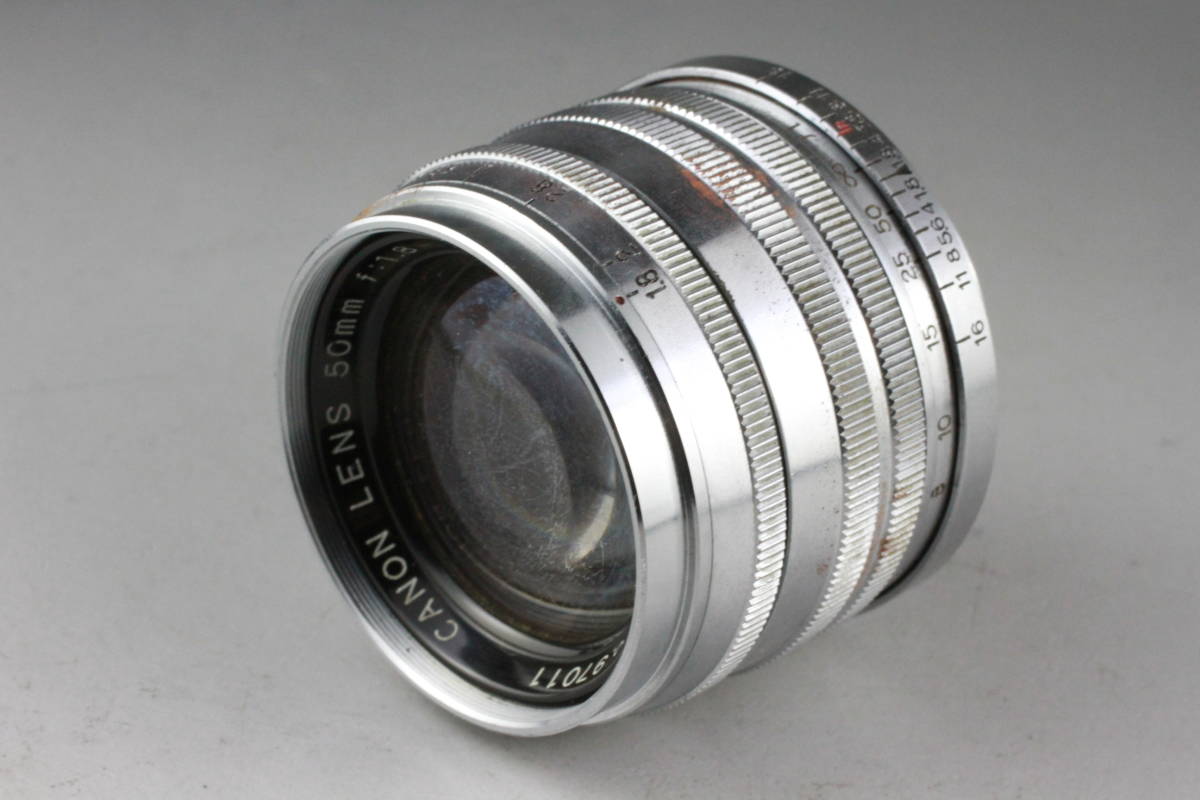 実写テスト済み Canon 50mm f1.8 ライカマウント キヤノン 単焦点 LTM Leica Lマウント L39 M39 キャノン Serenar #203_画像2