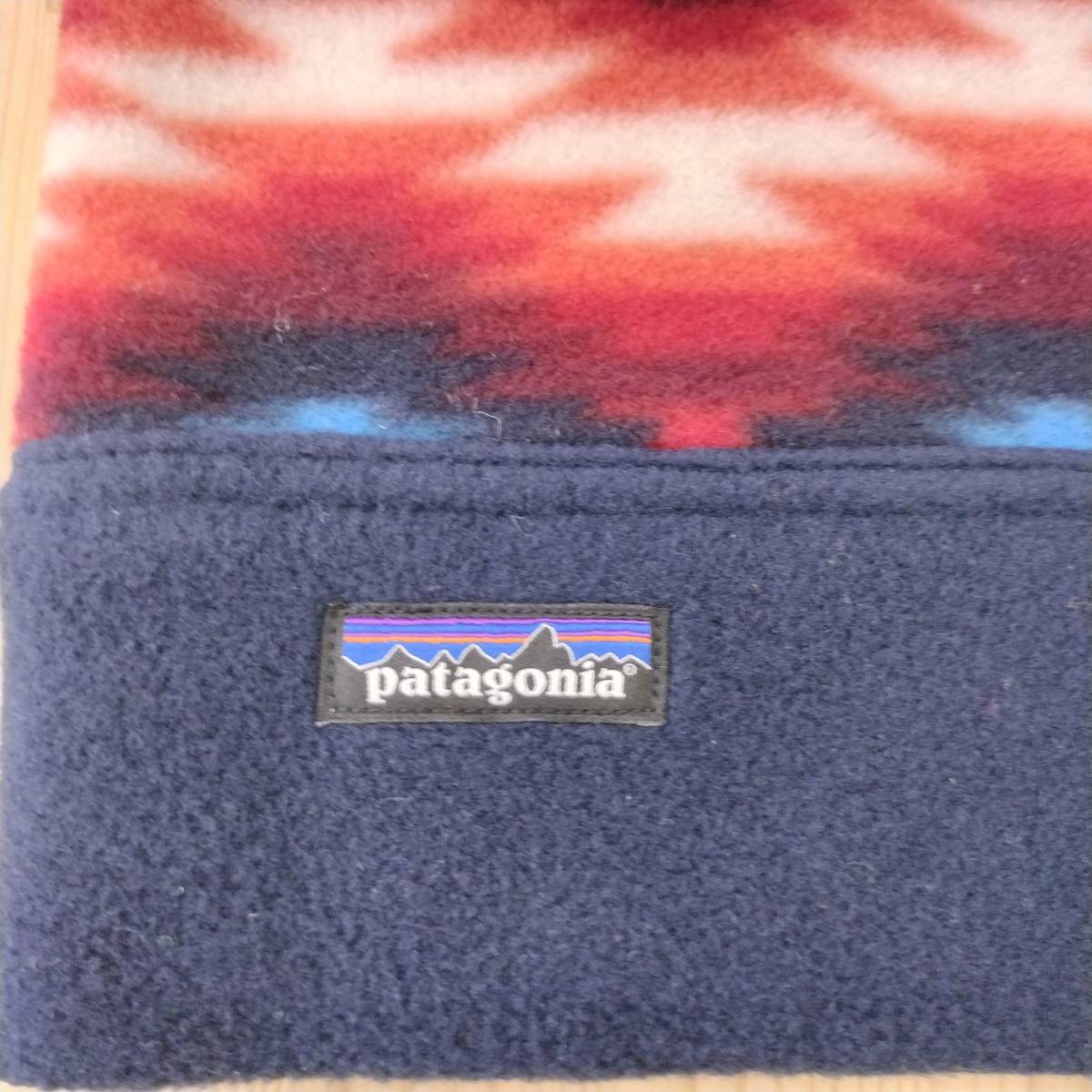 【1円～】新品　patagonia(パタゴニア)　ニット帽　フリース　Synch Alpine Hat　シンチラアルパインハット　Wild Desert/Classic Red　S _画像3