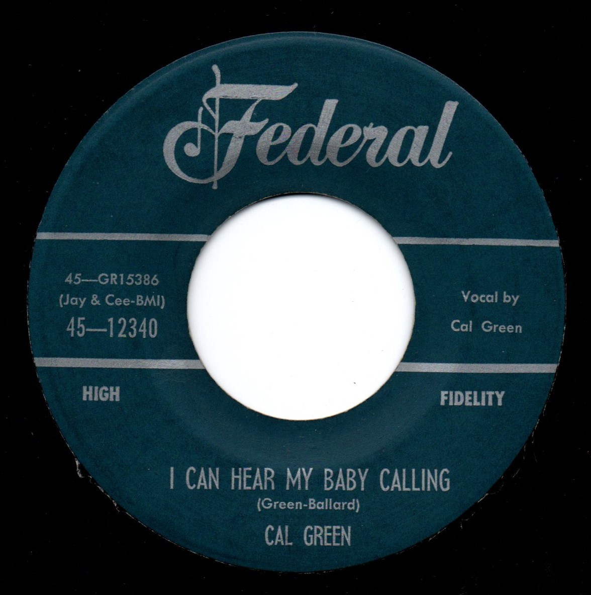 Gal Green / The Search Is All Over ♪ I Can Hear My Baby Calling (Federal)_画像2