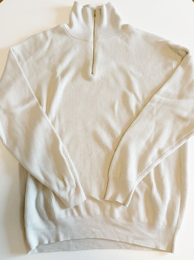 Graphpaper High Density High Neck Zip Knit BONE 美品　送料込み　グラフペーパー　ニットセーター