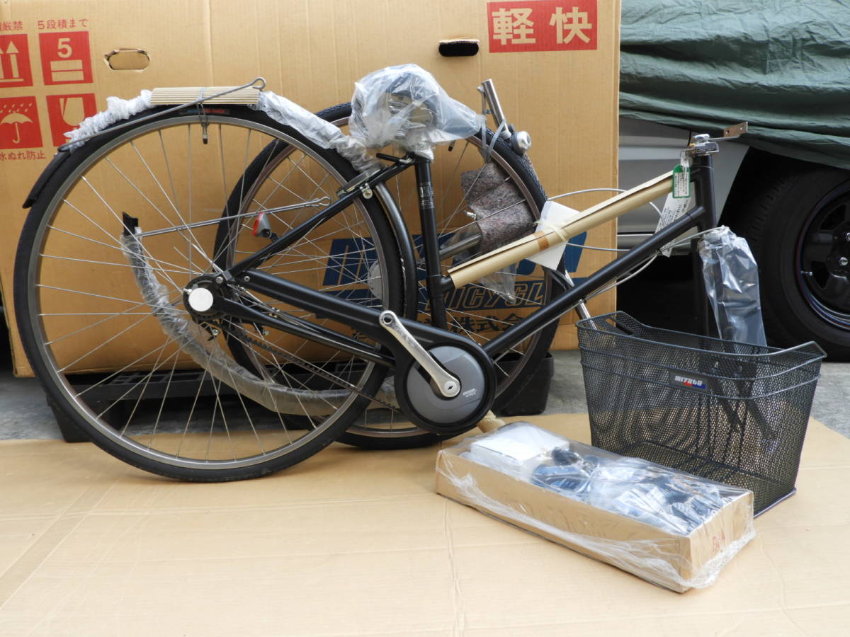 宮田自転車27インチベルト軽快車 CBクラブ27 内装3段変速★問屋保管 未使用 通勤＆通学車 元箱入り★お届け条件付き_画像2