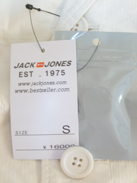 JACK JONES★激安新品★高級厚手ジャケット☆白色☆Ｓ☆z0496_画像9