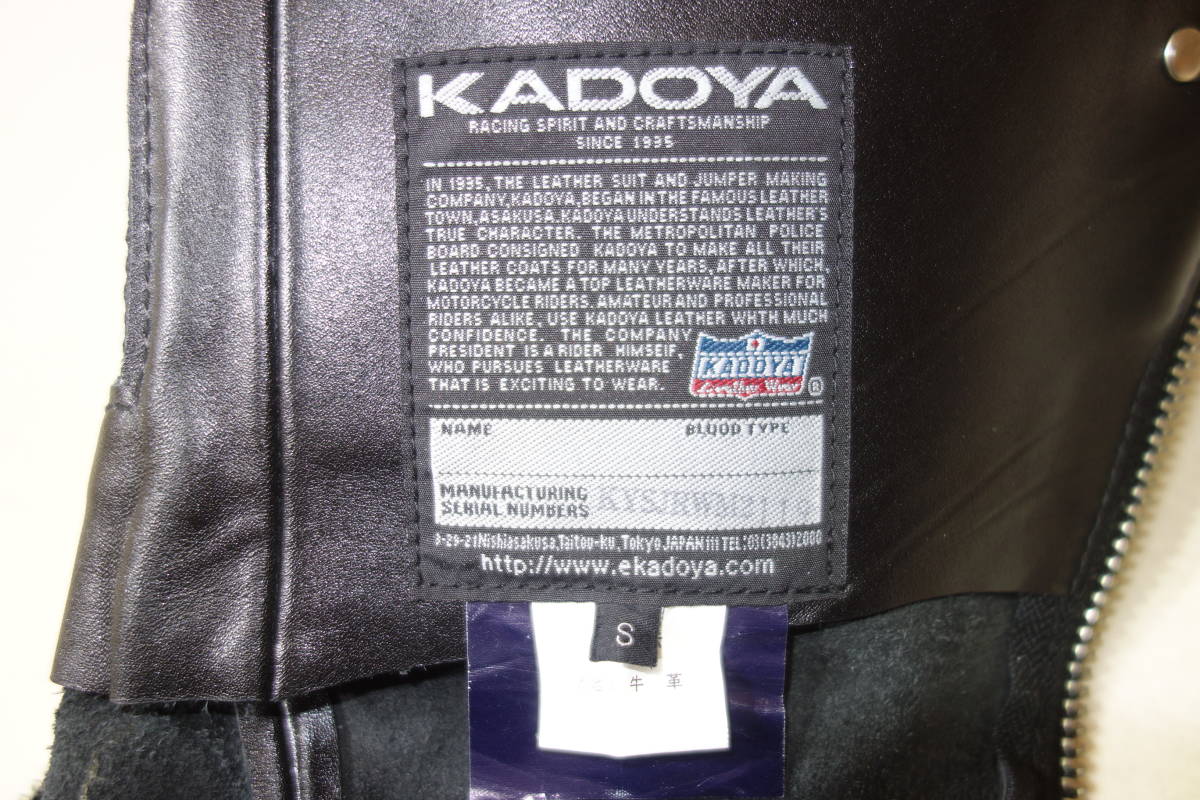  beautiful goods Kadoya KADOYA lady's size S black original leather chaps pants Black Curvy Harley Davidson woman 