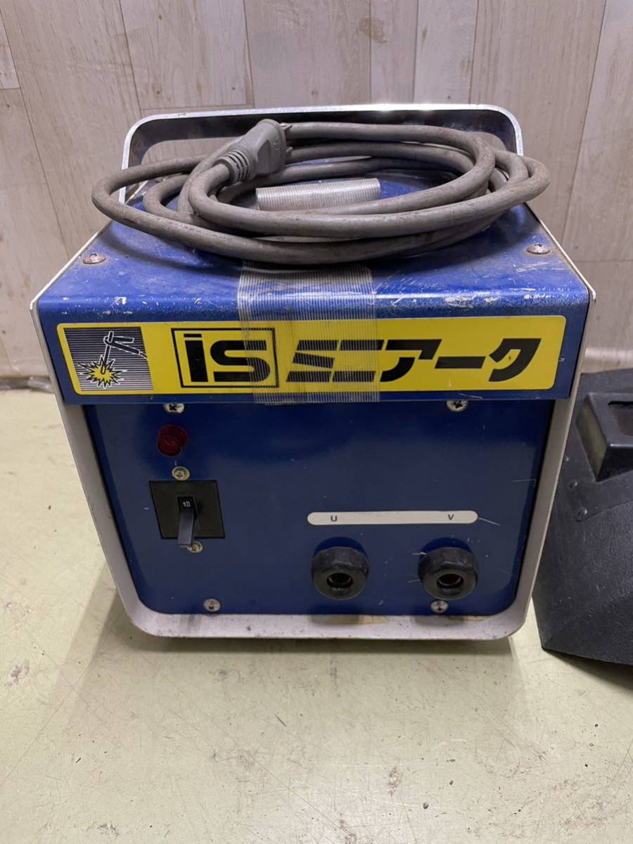 広島発 曽根工具製作所 IS ミニ アーク 小型 アーク溶接機 100V 通電確認済 付属品付き 中古の画像3