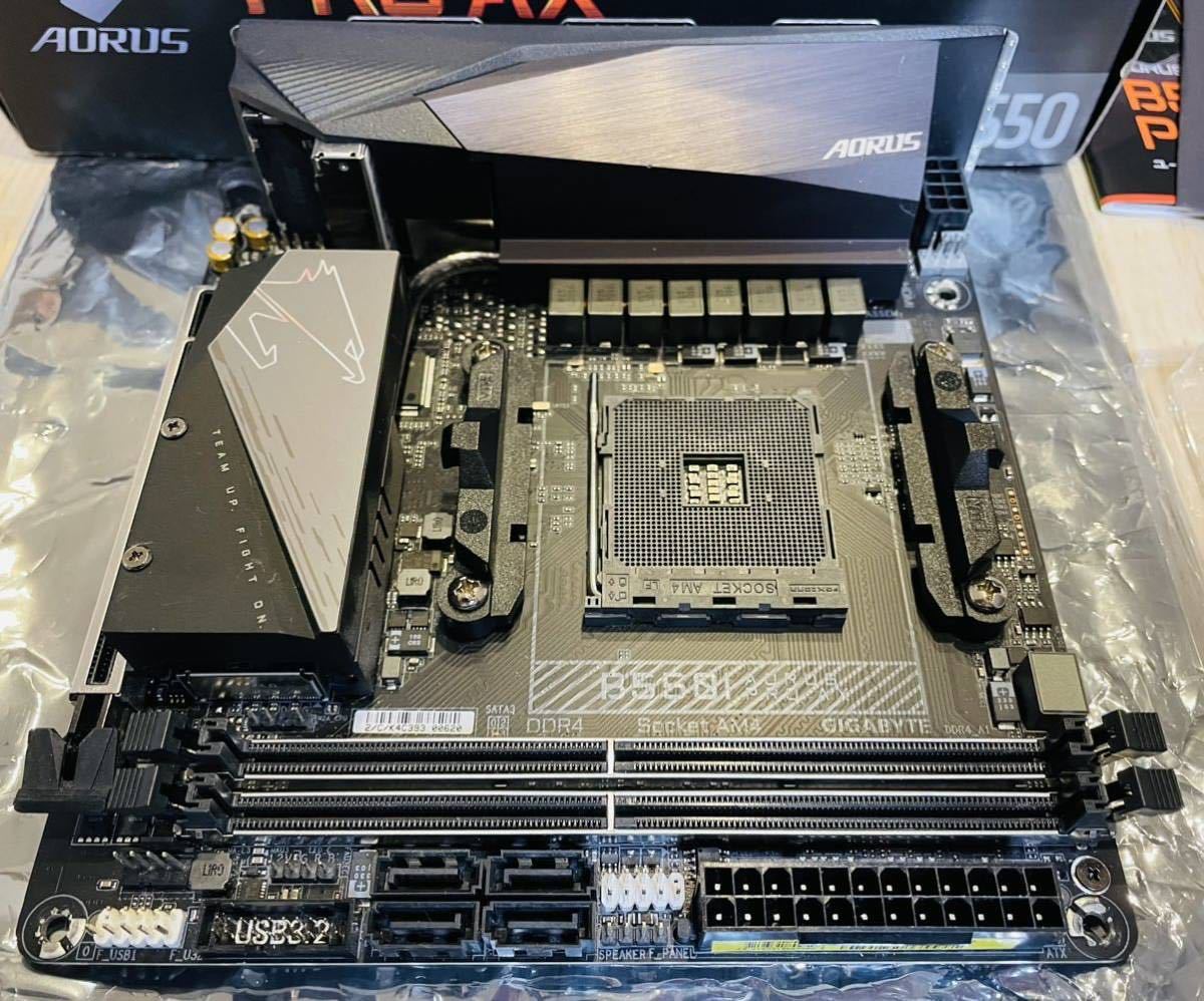 動作確認済】マザーボード GIGABYTE B550I AORUS PRO AX + CPU AMD