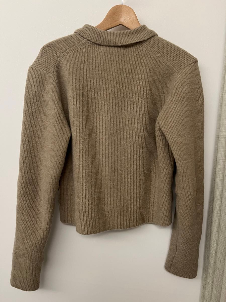 最終お値下げ　即日発送　完売品　ohotoro Alpaca Collar Knit ベージュ　beige  ニット