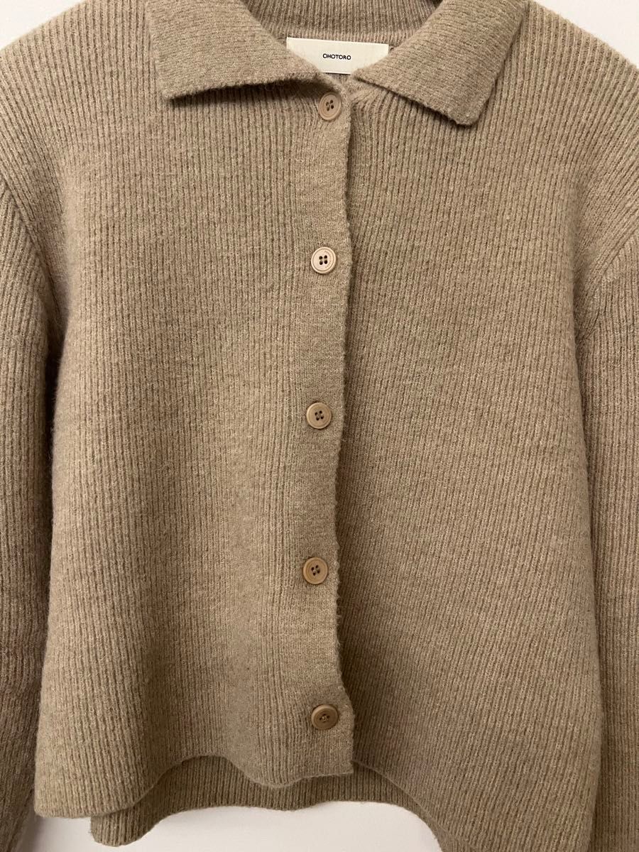 最終お値下げ　即日発送　完売品　ohotoro Alpaca Collar Knit ベージュ　beige  ニット