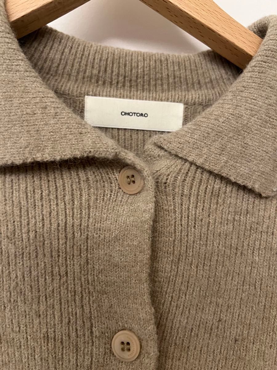 最終お値下げ　即日発送　完売品　ohotoro Alpaca Collar Knit ベージュ　beige  ニット