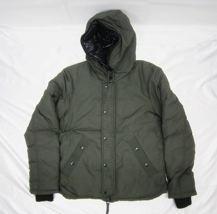 DUVETICA デュベティカ ダウンジャケット グースダウン オリーブグリーン サイズ46 イタリア製 goose down jacket■_画像1