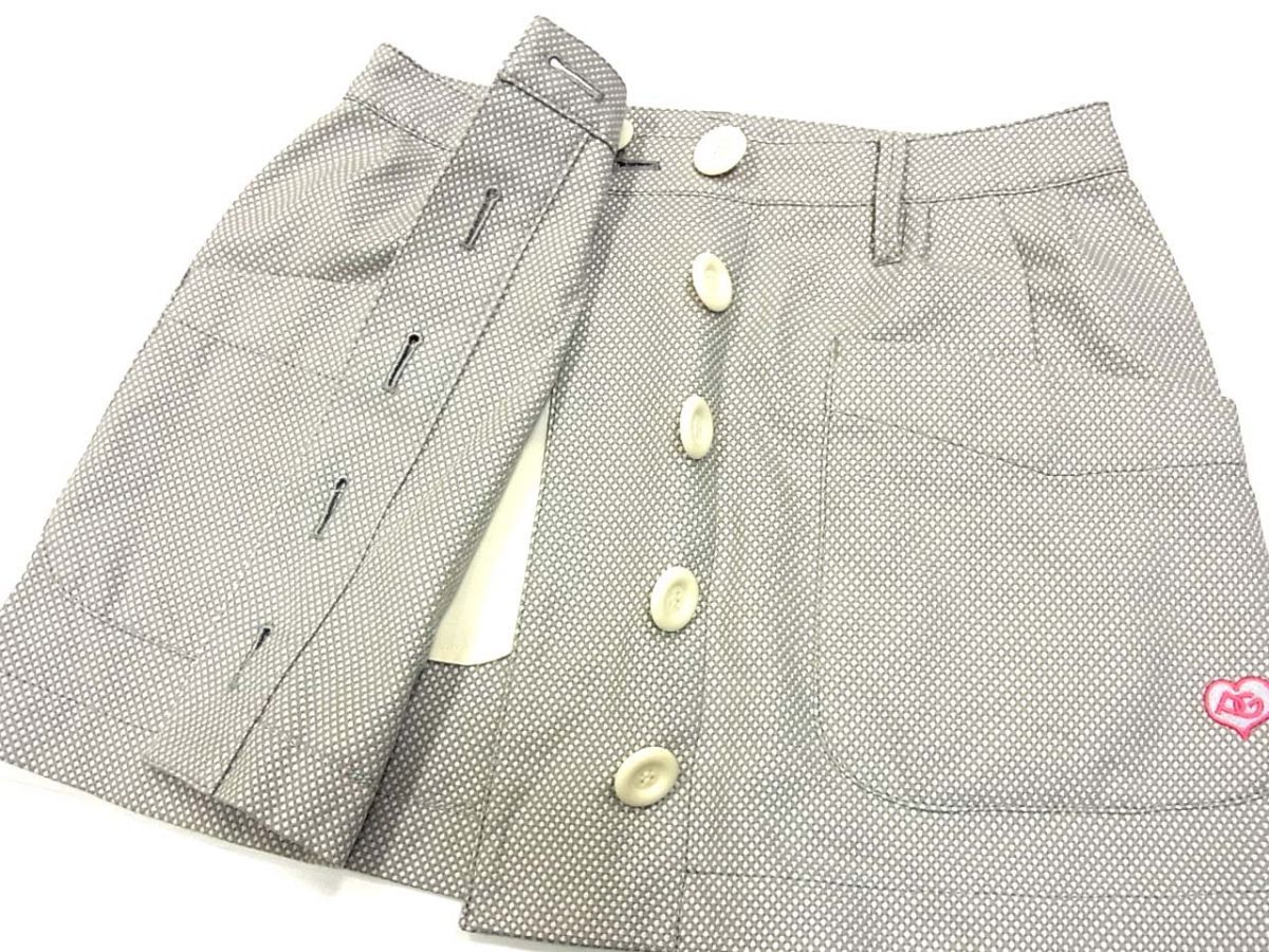 美品◆PEARLY GATES パーリーゲイツ ゴルフ フロントボタン スカート 日本製の画像3