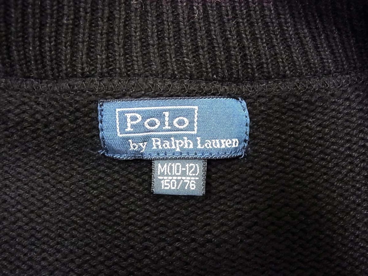 ◆Polo by RalphLauren ラルフローレン ニットジャケット ビッグポニー刺繍 キッズ 子供 1円スタート_画像6