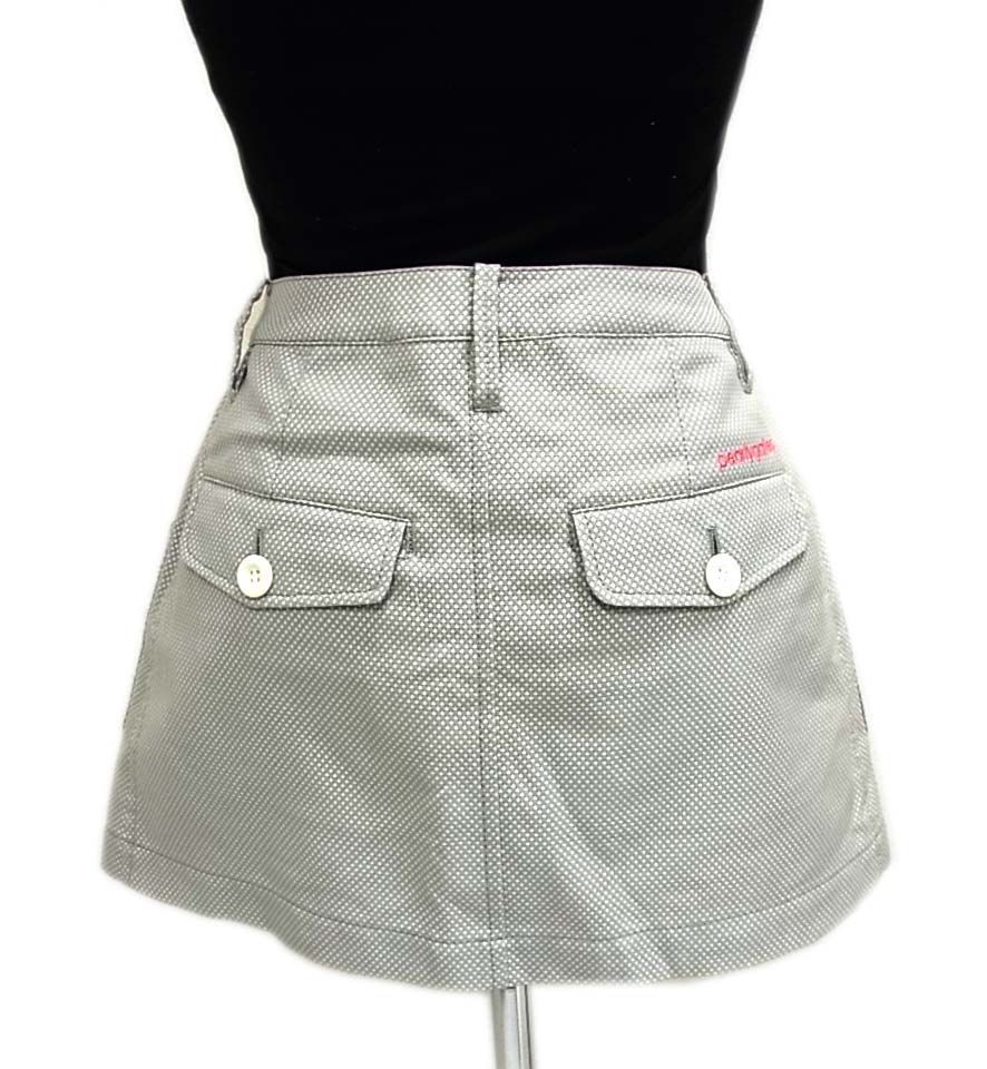 美品◆PEARLY GATES パーリーゲイツ ゴルフ フロントボタン スカート 日本製の画像2