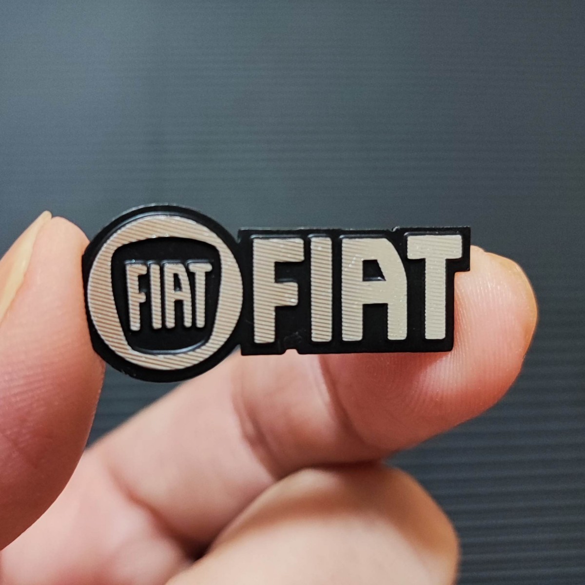  Fiat aluminium Mini emblem sticker 1P#FIAT 500C 500X 500S 500L 124 125 595 695 New Panda abarth Punto 