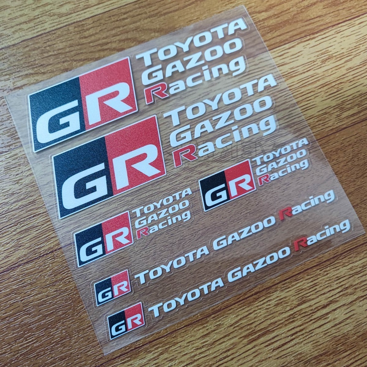 [GR]TOYOTA GAZOO Racing набор наклеек [ белый × красный ] Prius PHV Corolla aqua HILUX Land Cruiser C-HR Yaris Cross 86 Copen 