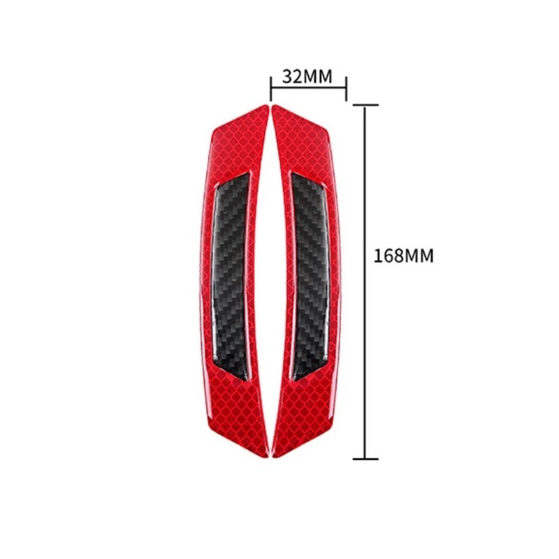 フェンダーモール 反射ステッカー【レッド】トヨタ ホンダ 日産 三菱 スバル マツダ スズキ ダイハツ いすゞ BMW アウディ ボルボ ベンツ