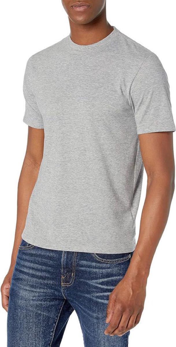 マルチパック Tシャツ クルーネック レギュラーフィット 半袖 メンズ Tシャツ クルーネック 白 ホワイトグレー　XS
