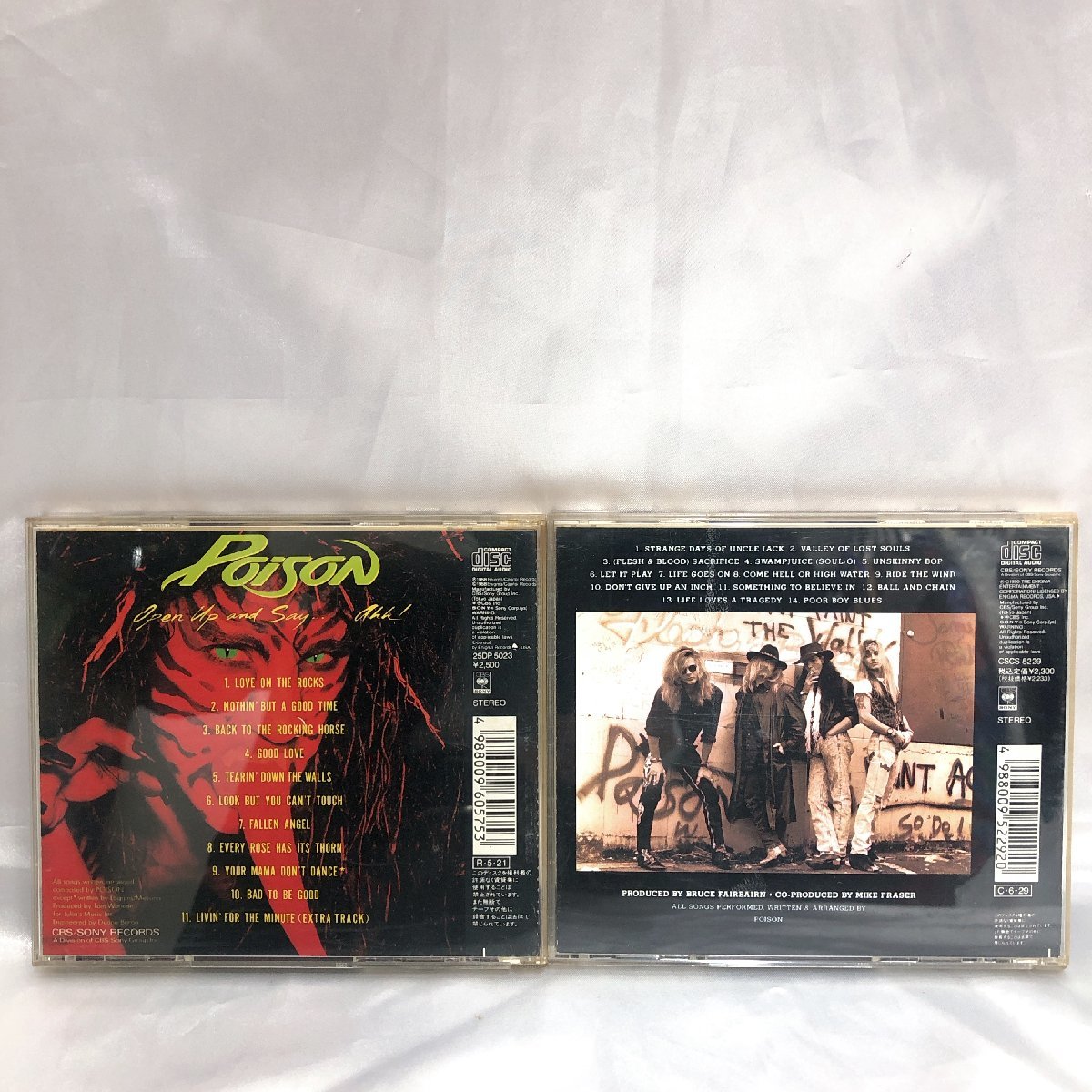 【中古現状品/インボイス登録店/KSH】POISON ポイズン FLESH & BLOOD/OPEN UP AND SAY...AHH! CD 2枚おまとめ　MZ0106_画像9