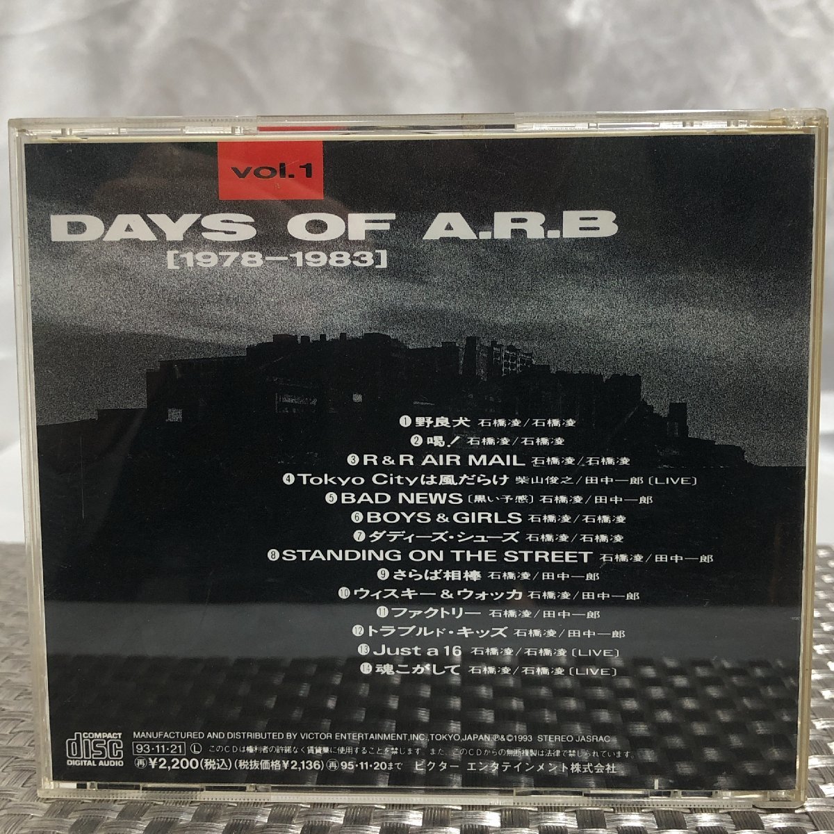 【中古現状品/インボイス登録店/KSH】A.R.B. DAYS OF ARB VOL.1 1978-1983 CD アルバム　MZ0113_画像5