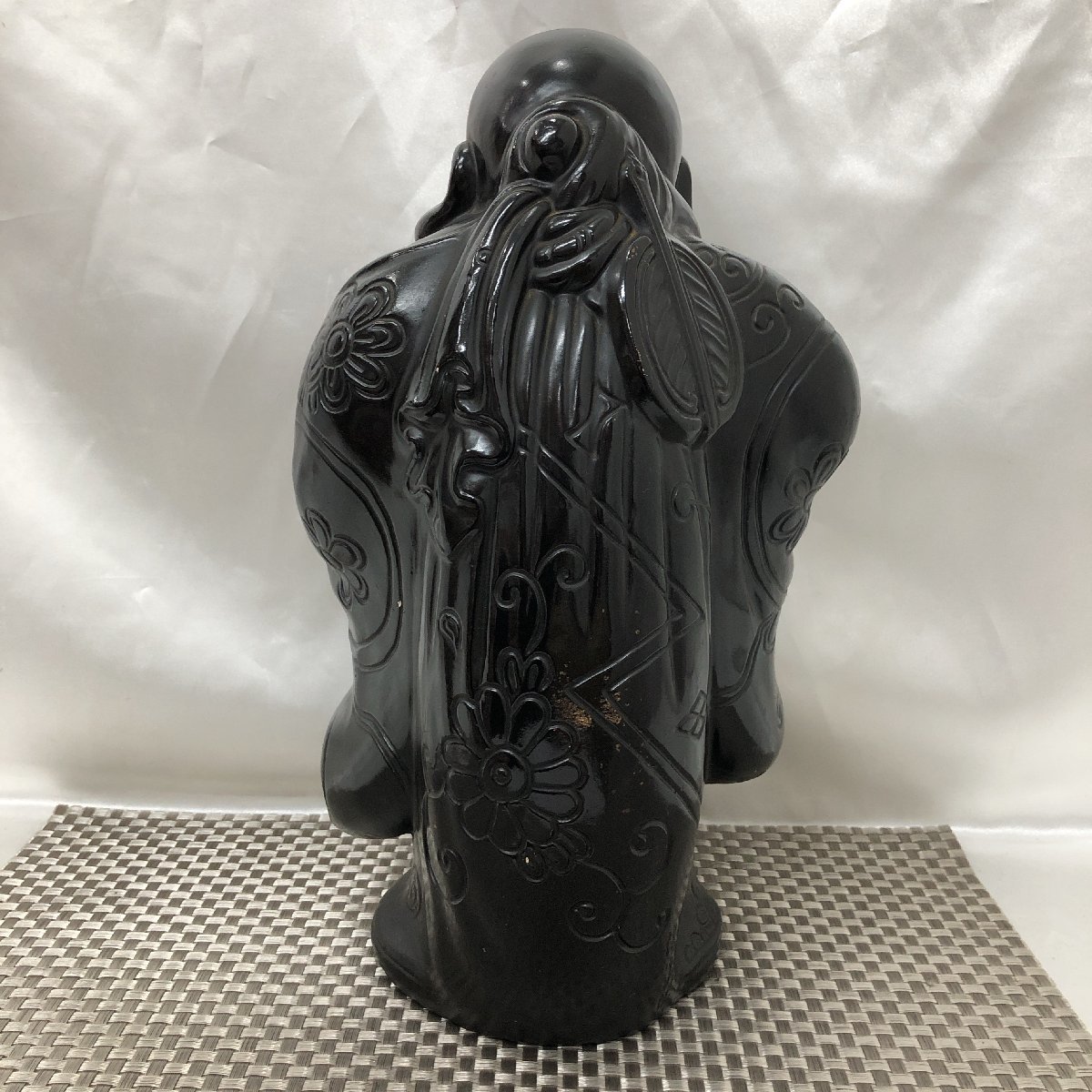 【現状品/インボイス登録店/KSH】 七福神 布袋様 置物 布袋尊 細密彫刻 仏像 笑門来福 夫婦円満 縁起物 仏教美術 HA0127_画像5