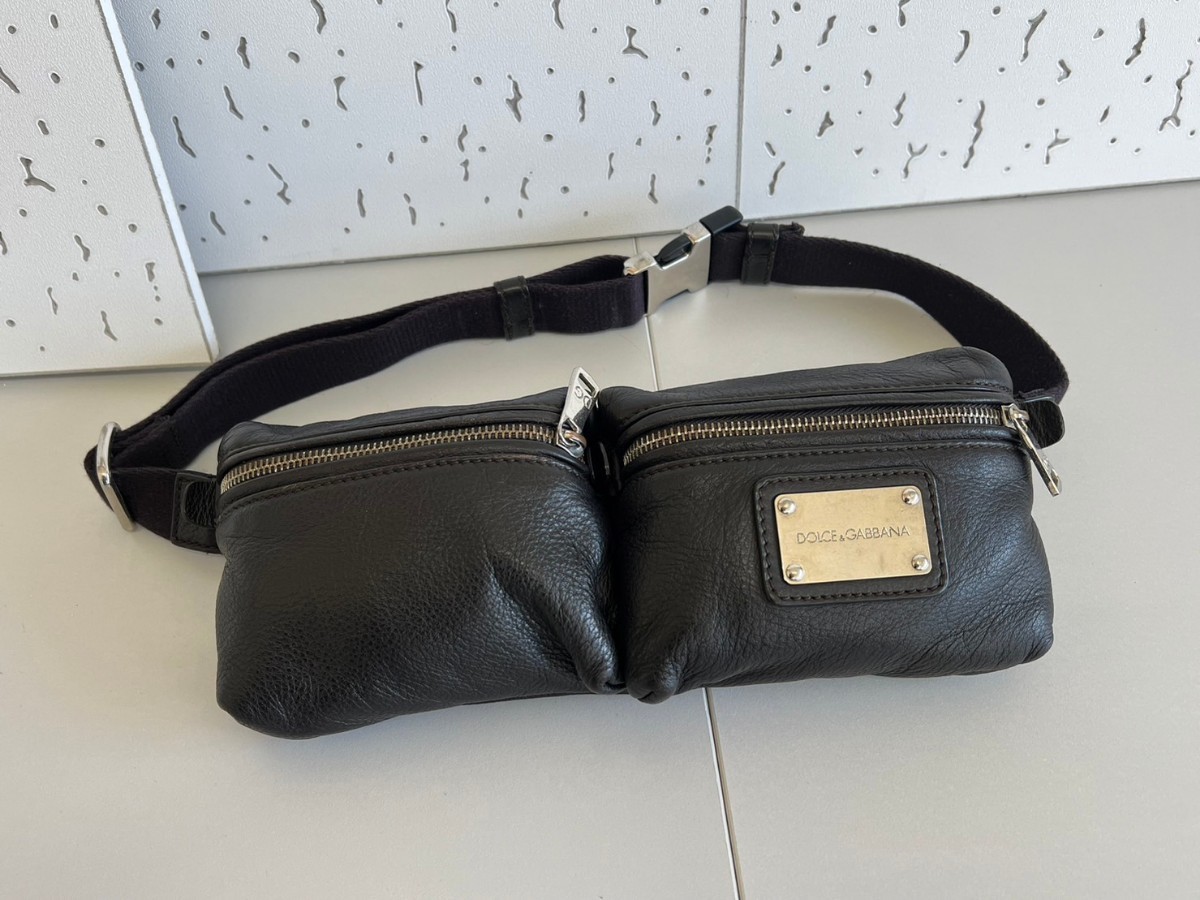 DOLCE&GABBANA( Dolce & Gabbana ) leather made belt bag 