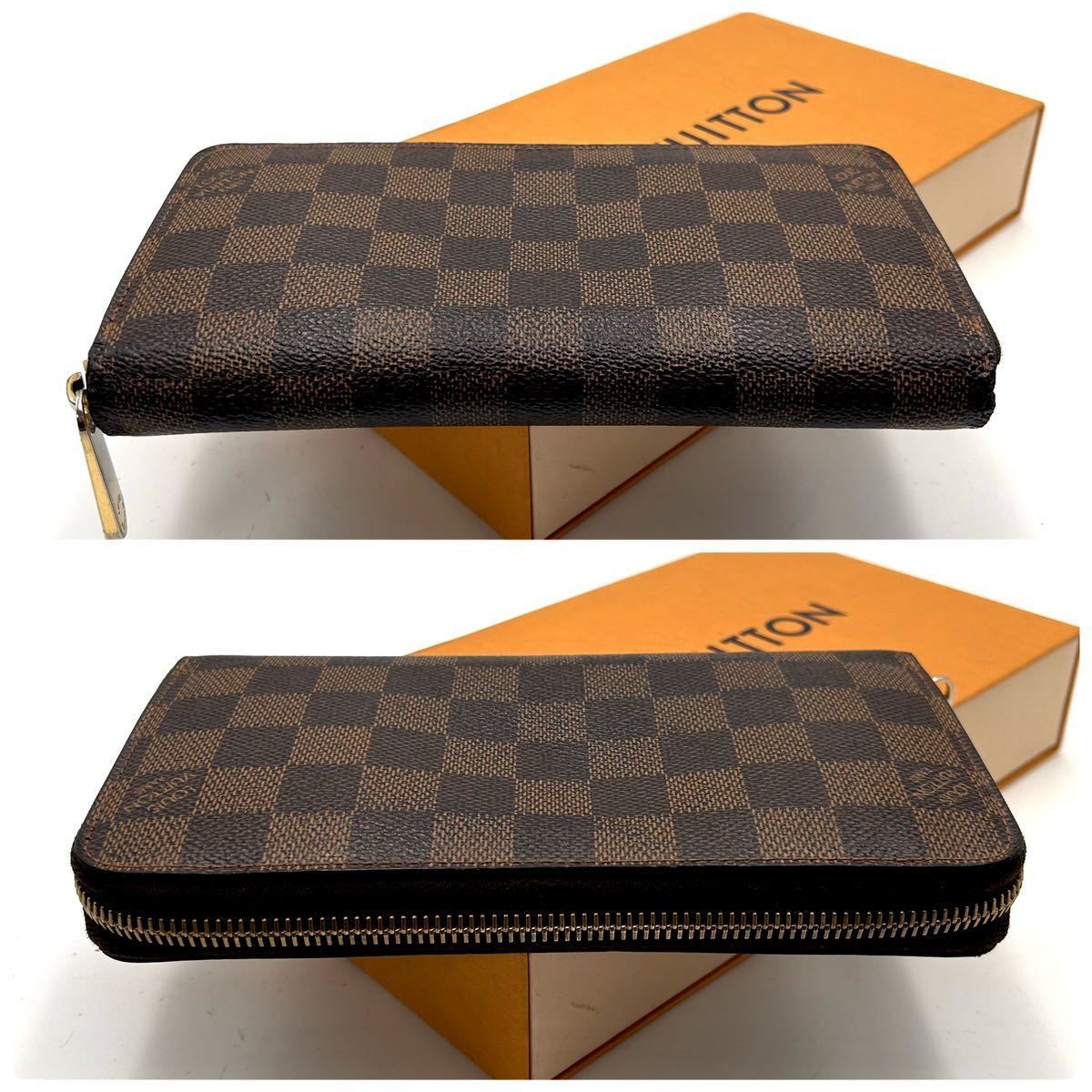 【A240105】★美品★LOUIS VUITTON ルイ ヴィトン ダミエ ジッピー ウォレット ラウンドファスナー 長財布 N60015/CA3110_画像7