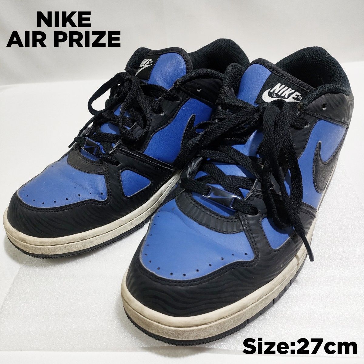 NIKE/ローカットスニーカー/AIR PRIZE 2/青×黒/ナイキ/Size:27cm/匿名配送/送料無料　