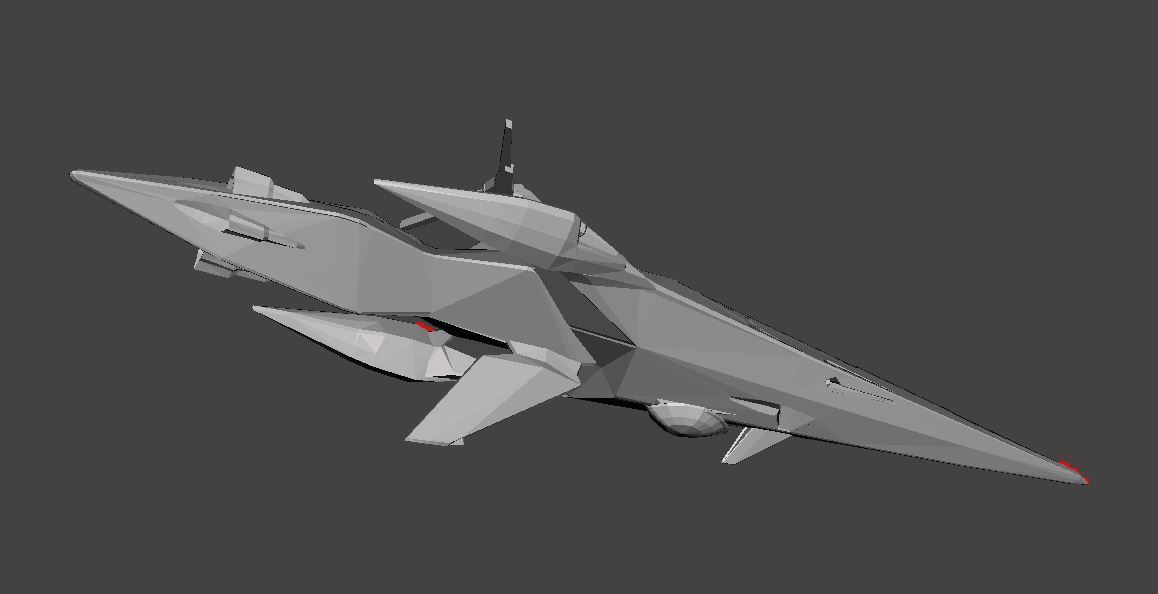 1/8000 ノーザンプトン級 ステルスフリゲート 3Dプリント 未組立 宇宙船 宇宙戦艦 宇宙空母 Spacecraft Space Ship Space Battleship SF_画像2