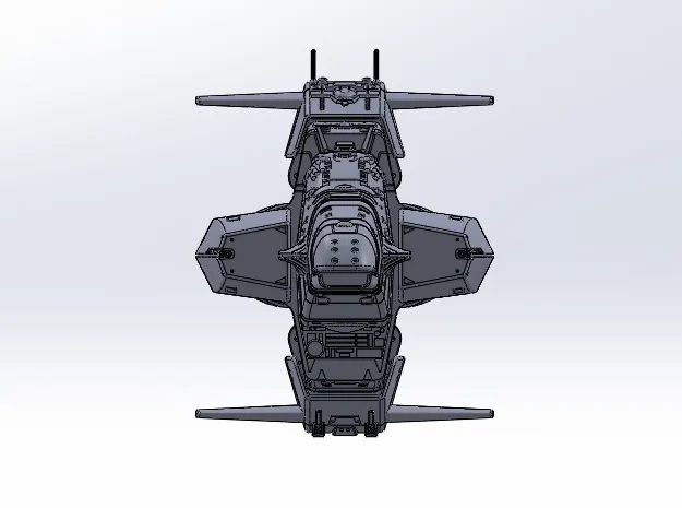 1/5000 ヴィーザル 帝国軍 IMPERIAL VISSARR 3Dプリント 未組立 3D PRINT 宇宙船 宇宙戦艦 Spacecraft Space Ship Space Battleship SF