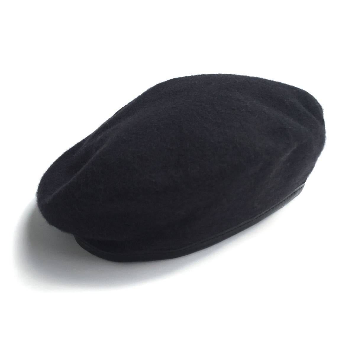 米軍実物ベレー帽ウール黒ブラック サイズ8 ミリタリーUSA製デッドストック アメリカ軍USA製MADE IN USAメンズ新品レディース未使用 放出品_画像3