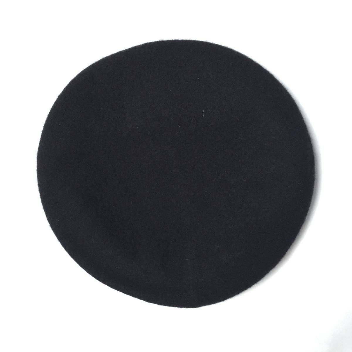米軍実物ベレー帽ウール黒ブラック サイズ8 ミリタリーUSA製デッドストック アメリカ軍USA製MADE IN USAメンズ新品レディース未使用 放出品の画像2