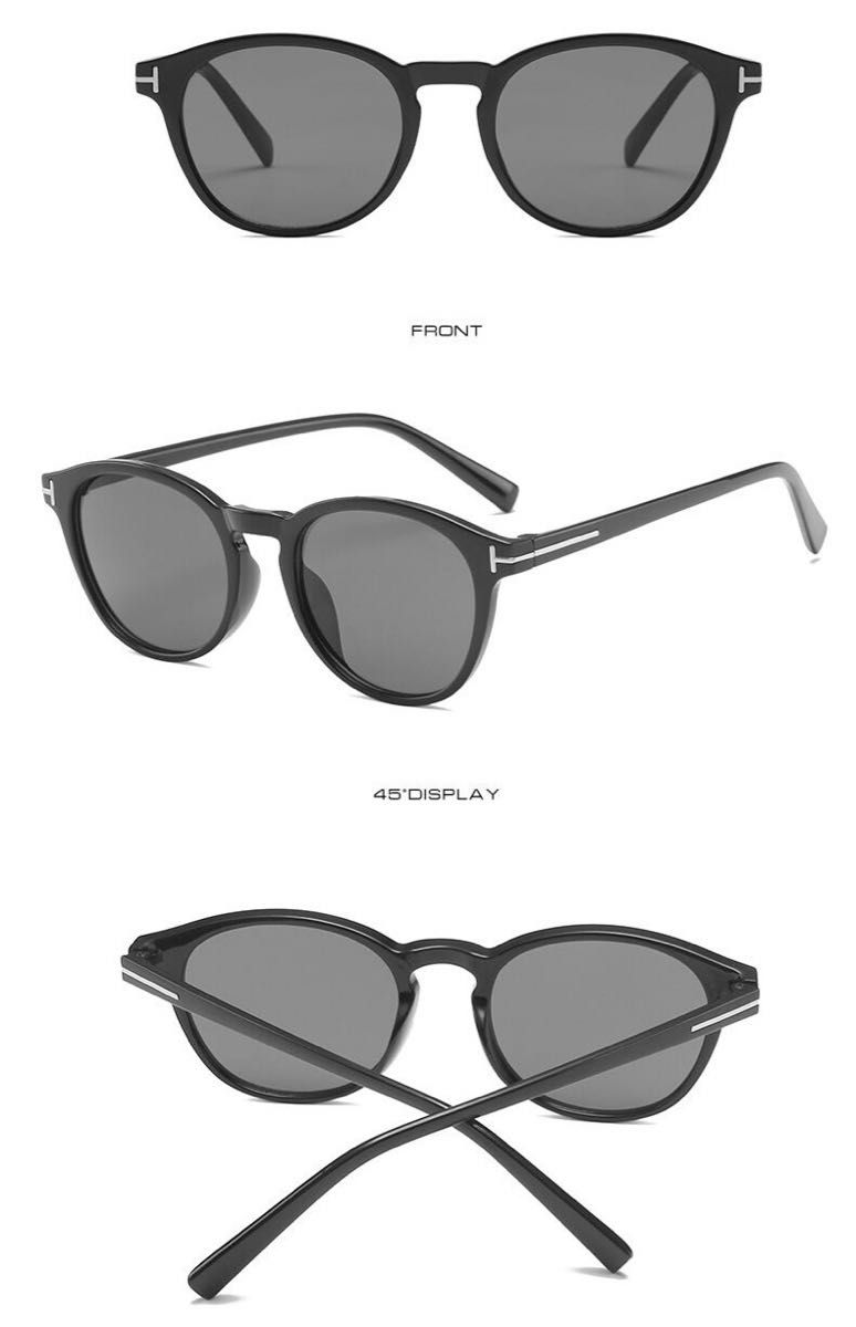 サングラス ボストン  メガネ 伊達メガネ UV400　紫外線カット　日焼け対策　ブラック　男女兼用 メンズ レディース