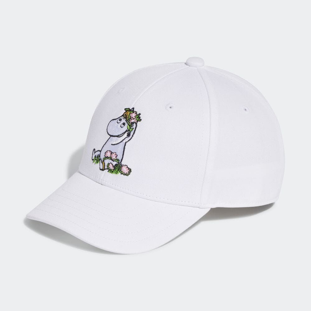 ★アディダス ADIDAS 新品 キッズ オリジナルス × ムーミン ベースボールキャップ 帽子 CAP 白 54-57? [IB9256-5457]七 ★QWER_画像1