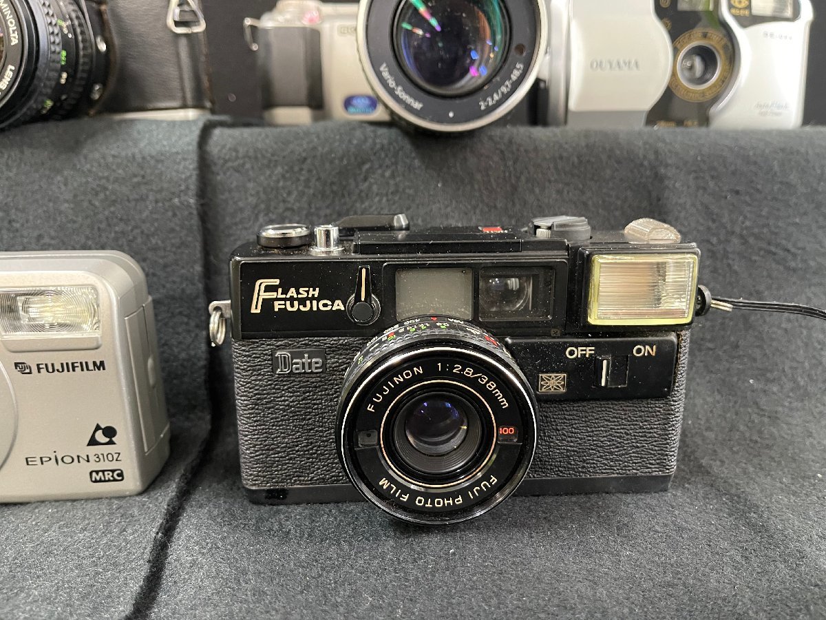 KF0601-69I ゆうパック着払い フィルムカメラ/デジタルカメラ 7台 まとめて ジャンク FUJICA/minolta/PENTAX 動作・状態未確認_画像5
