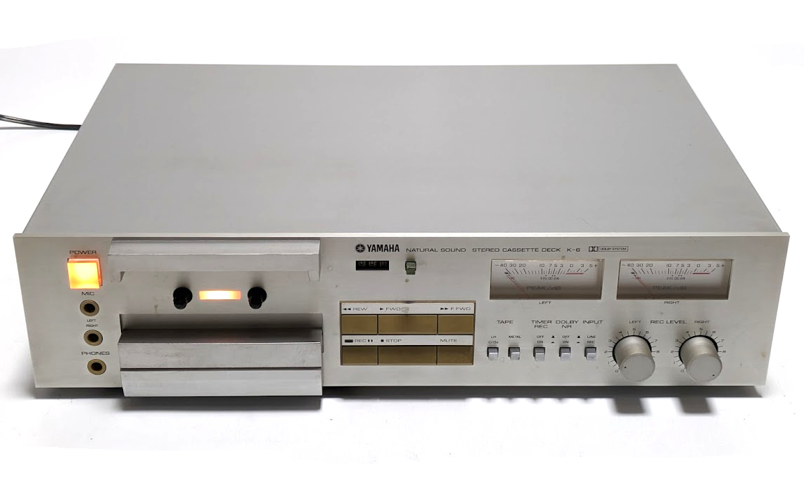 YAMAHA ヤマハ K-6 カセットデッキ ステレオ NATURAL SOUND STEREO CASSETTE DECK NS SERIES シリーズ