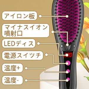 ★新品未開封★　POLENTAT ヒートブラシ マイナスイオン　静電気防止