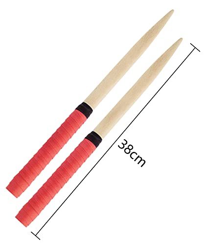 Lotus 太鼓の達人用 マイバチ 使いやすい 長さ約380mm 直径20mm 2本1組 赤_画像4