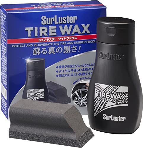 シュアラスター 洗車用品 タイヤ艶出し剤 タイヤワックス 水性タイプ 専用スポンジ付 200ml SurLuster S-139の画像1