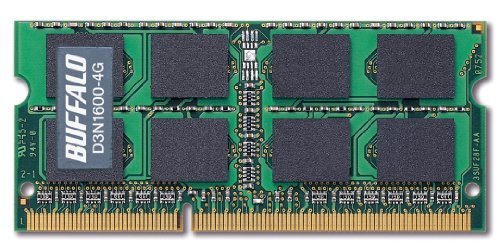 その他 BUFFALO PC3-12800 204Pin DDR3 SDRAM S.O.DIMM 4GB D3N1600-4G
